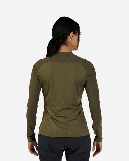 Fox Racing Flexair Ascent Women's Long Sleeve Jersey - Green