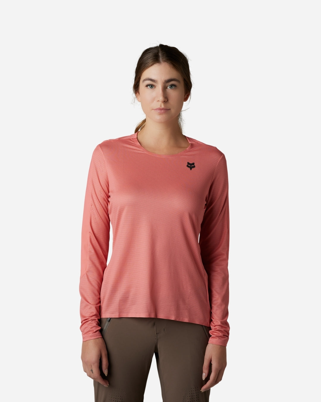 Maillot manches longues femme Fox Racing Flexair Ascent - Saumon