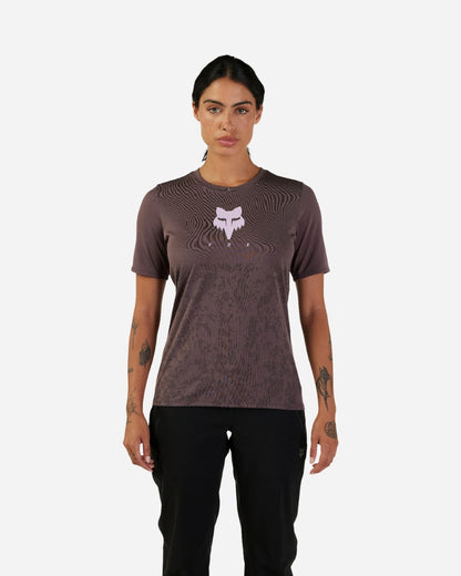 Maillot manches courtes femme Fox Racing Ranger TruDri - Violet