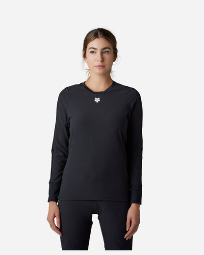 Fox Racing Defend Thermal Women's Long Sleeve Jersey - Black