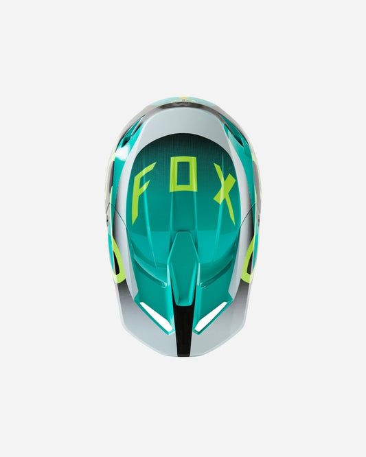 Visière Fox Racing V1 Leed - Sarcelle