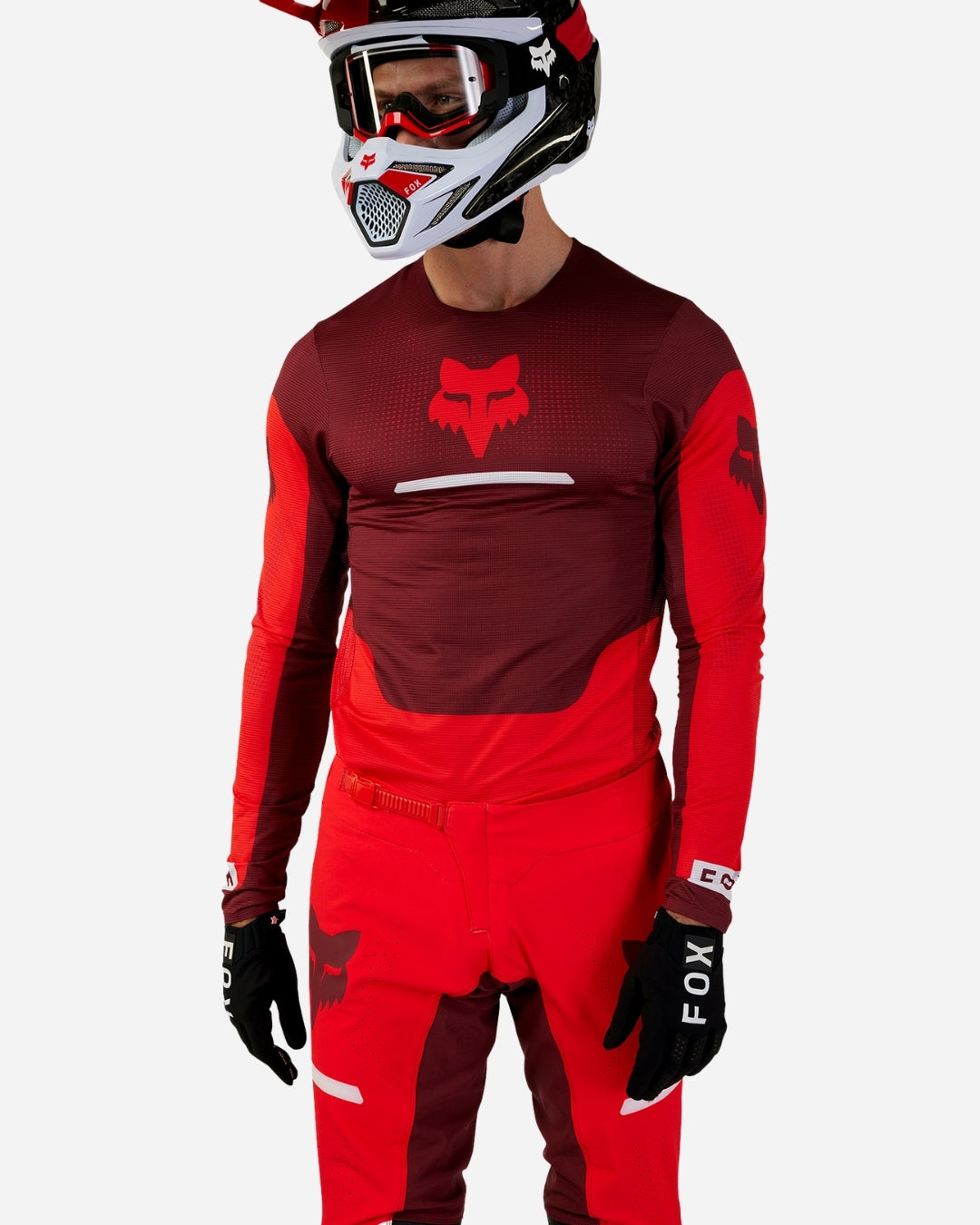 Maillot Fox Racing Flexair Ical - Rouge fluo