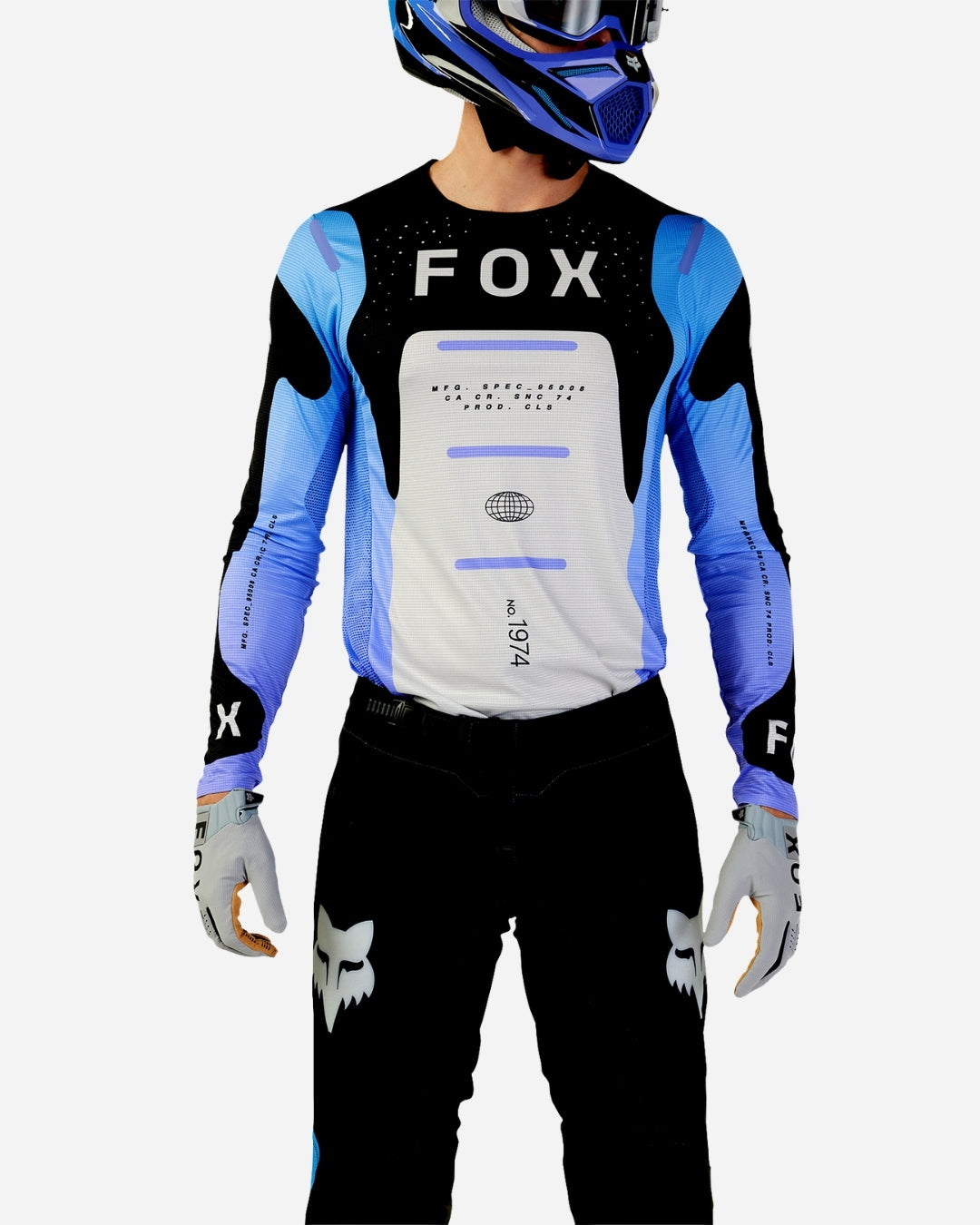 Fox Racing Flexair Magnetic Jersey - Black/Purple