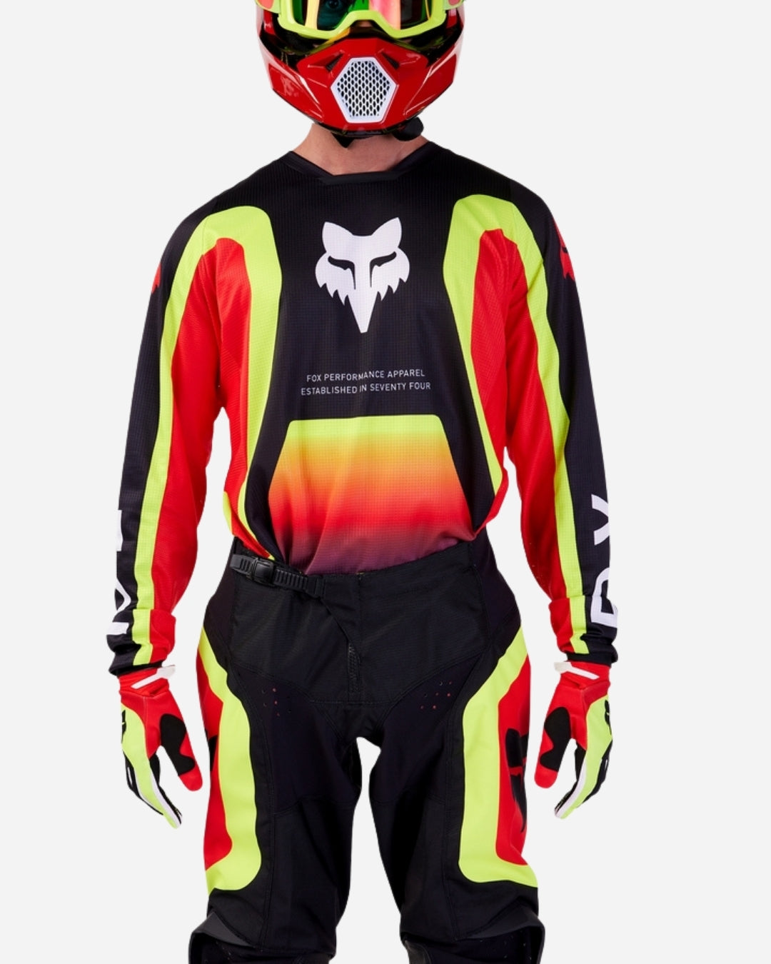 Maillot Fox Racing 180 Ballast - Noir/Rouge