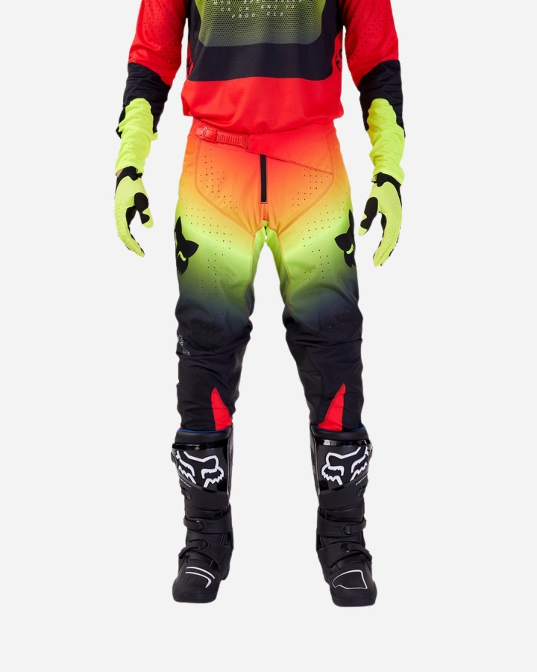 Pantaloni Fox Racing 360 Revise - Rosso/Giallo
