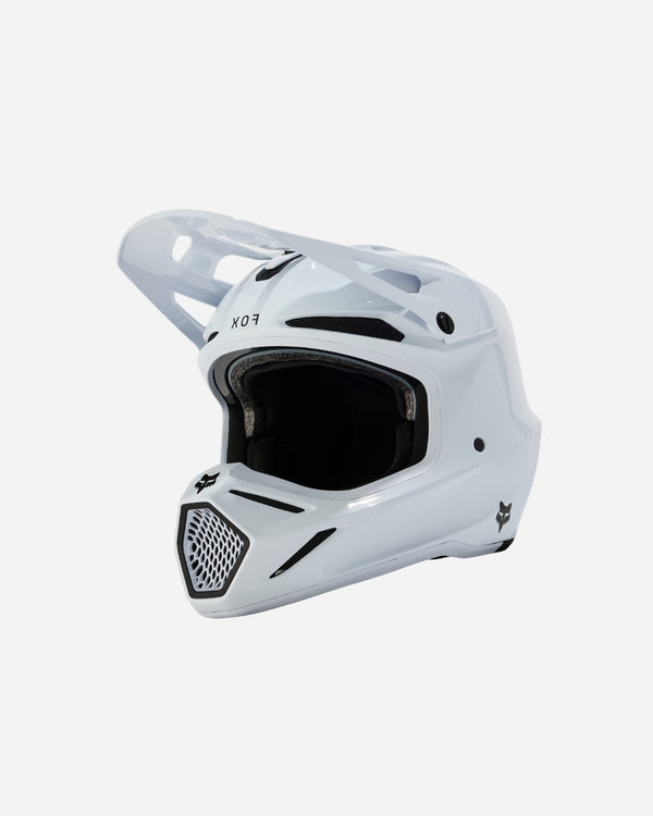Fox Racing V3 RS Carbon-Helm – Weiß