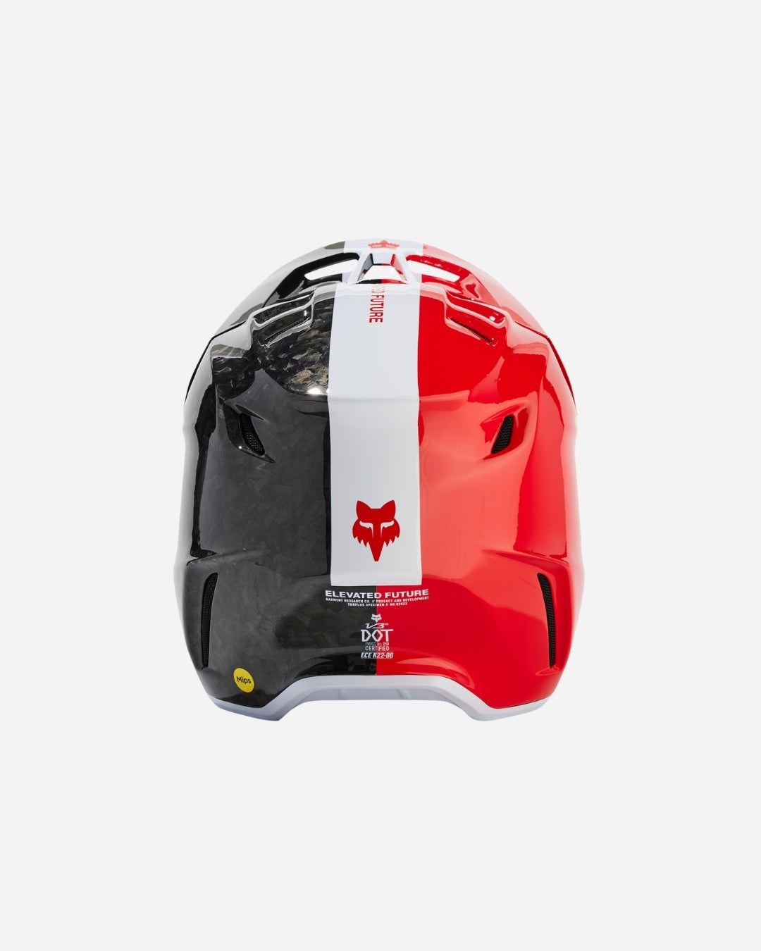 Casque Fox Racing V3 RS Ical - Rouge fluo