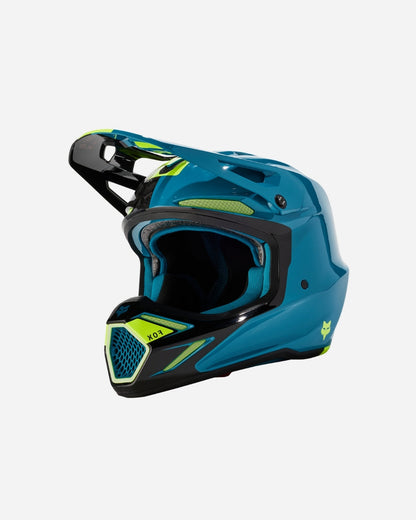 Casque Fox Racing V3 RS Ical - Bleu métallisé