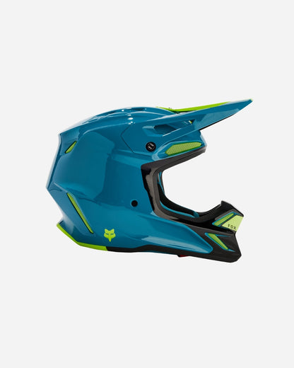 Casque Fox Racing V3 RS Ical - Bleu métallisé