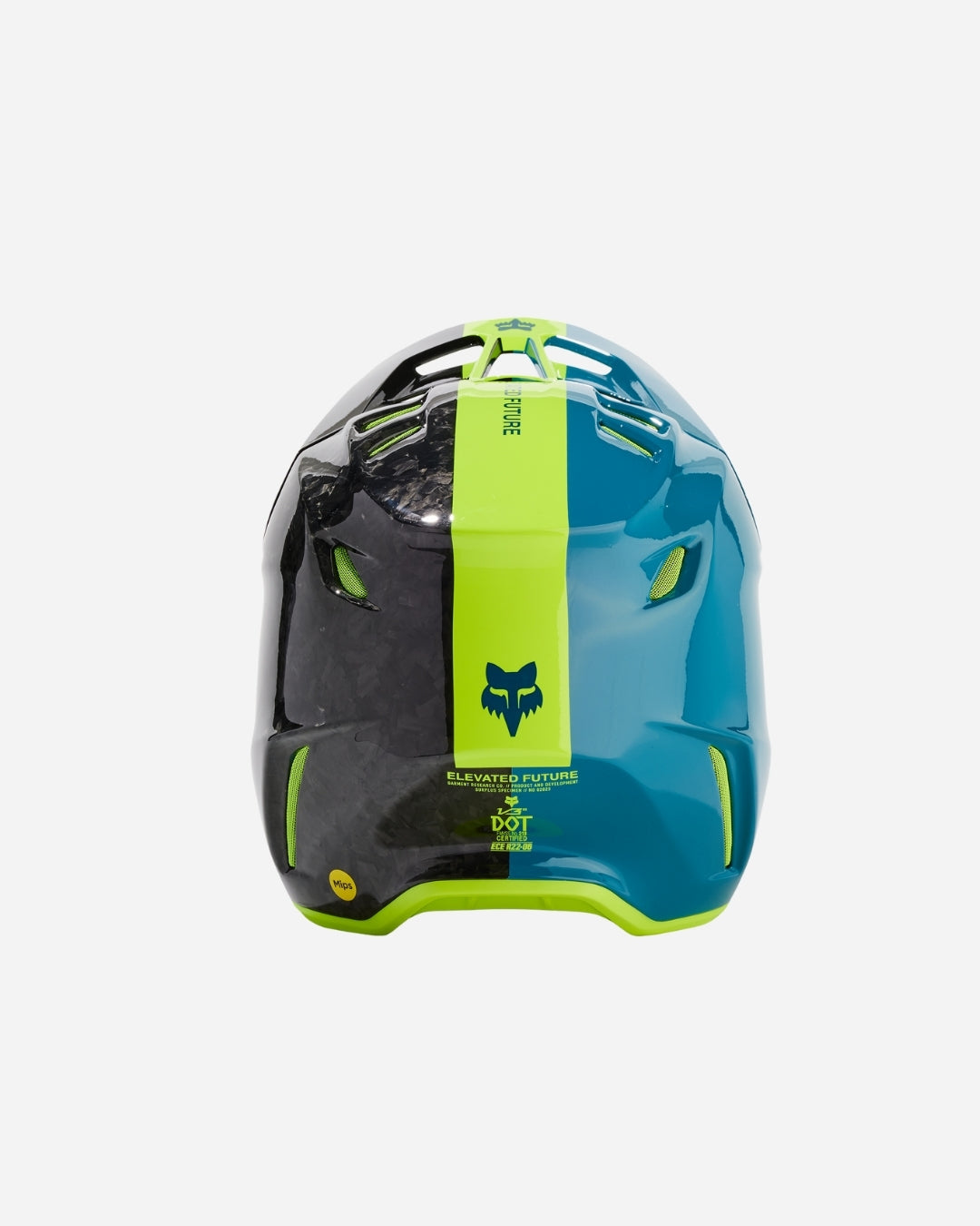 Casque Fox Racing V3 RS Ical - Bleu métallisé
