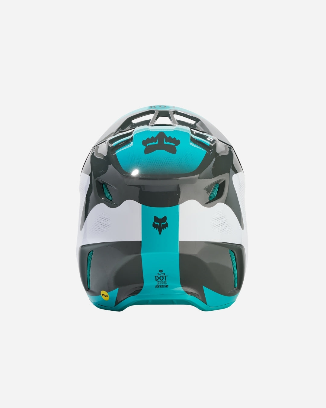 Casque Fox Racing V3 Revise - Sarcelle