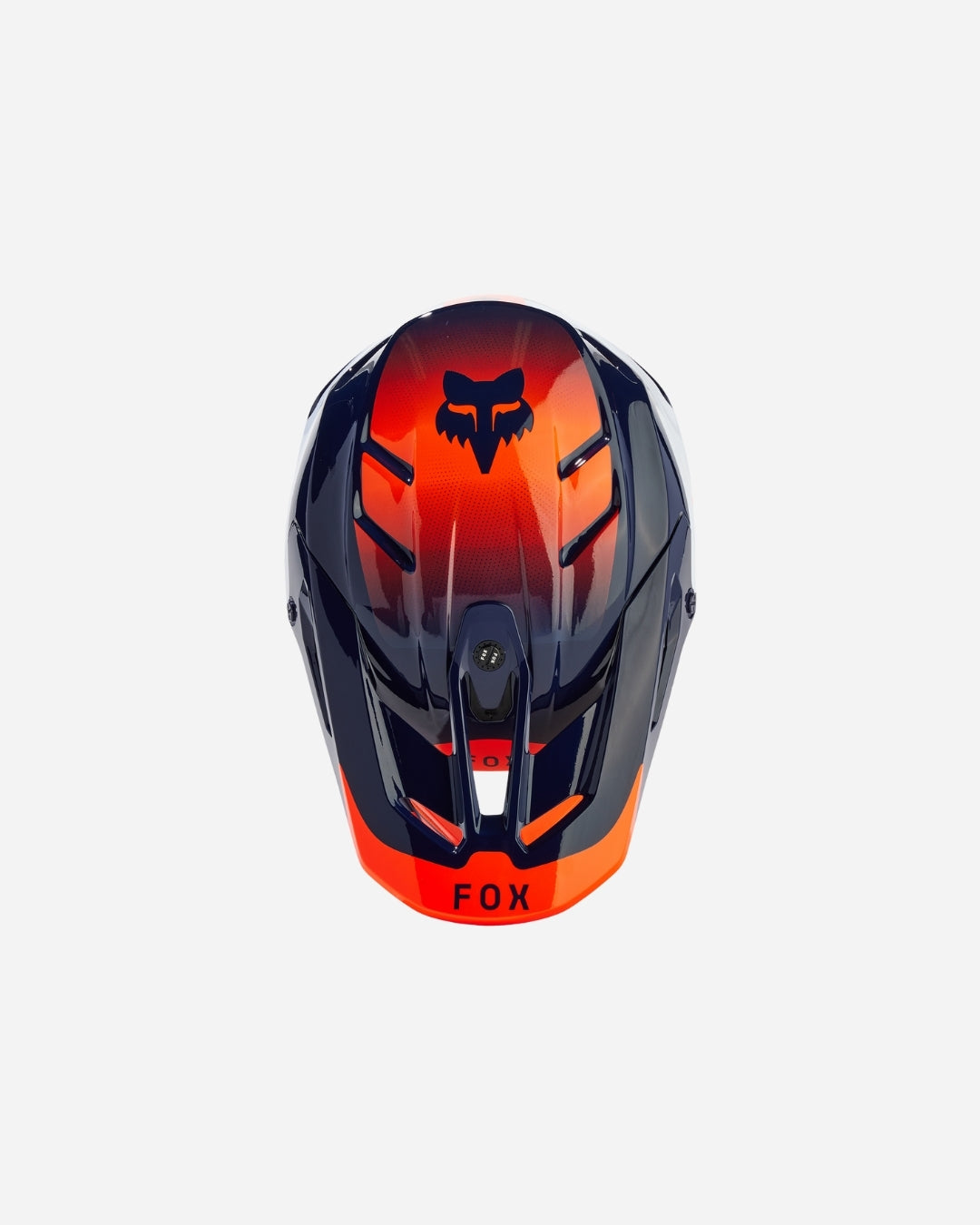 Casque Fox Racing V3 Revise - Bleu marine/Orange