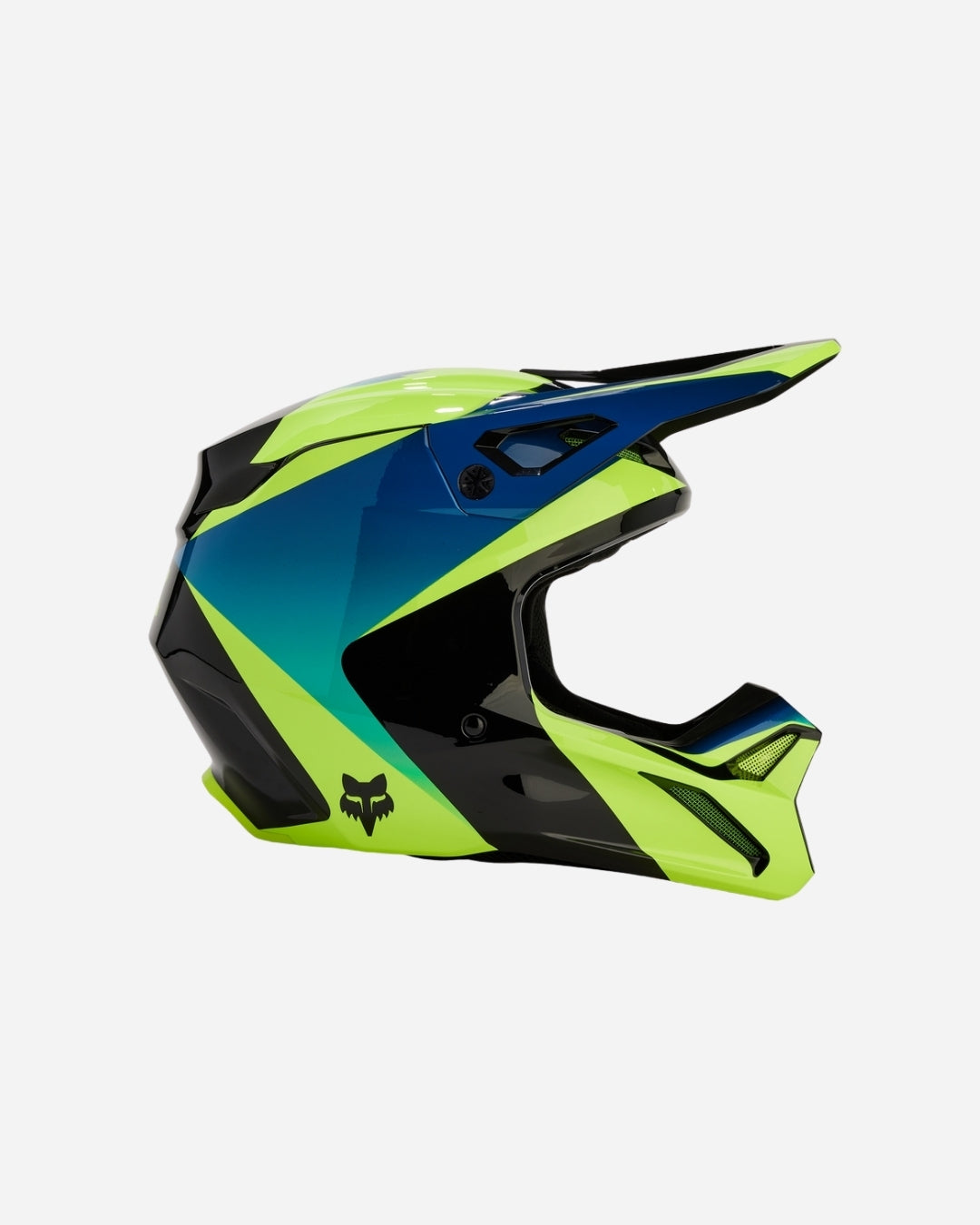 Fox Racing V1 Streak Helm – Schwarz/Gelb