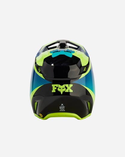 Fox Racing V1 Streak Helm – Schwarz/Gelb