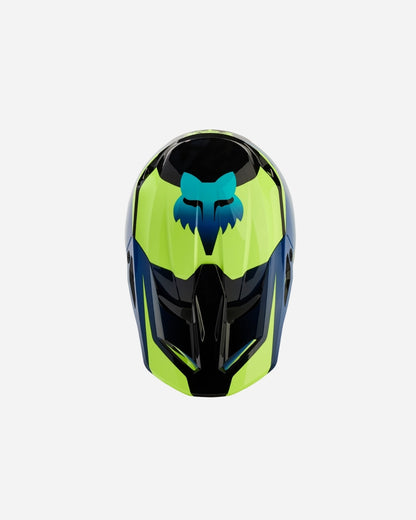 Fox Racing V1 Streak Helm – Schwarz/Gelb