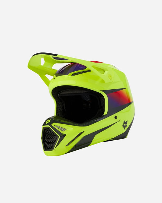 Casque Fox Racing V1 Flora - Jaune