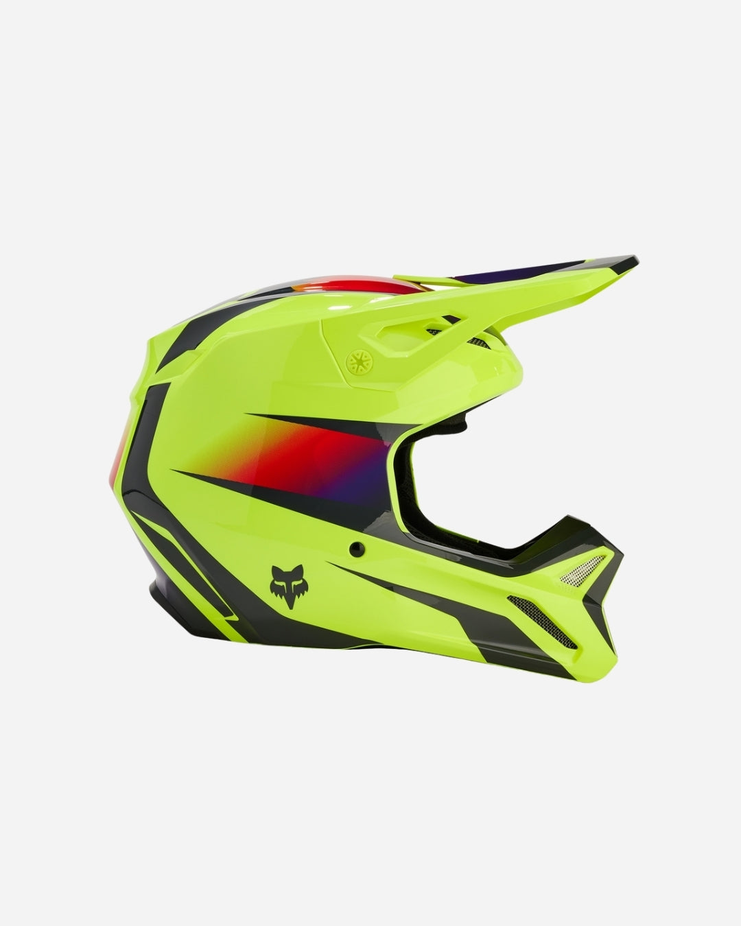 Casque Fox Racing V1 Flora - Jaune