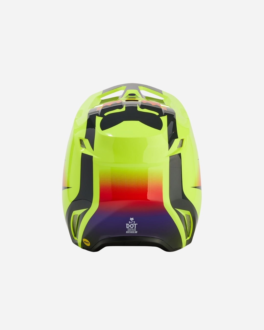 Casque Fox Racing V1 Flora - Jaune