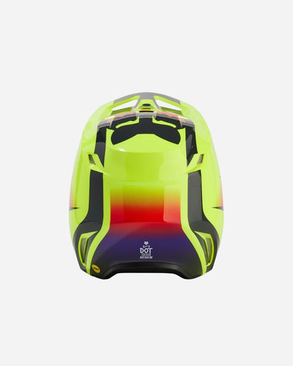 Casque Fox Racing V1 Flora - Jaune