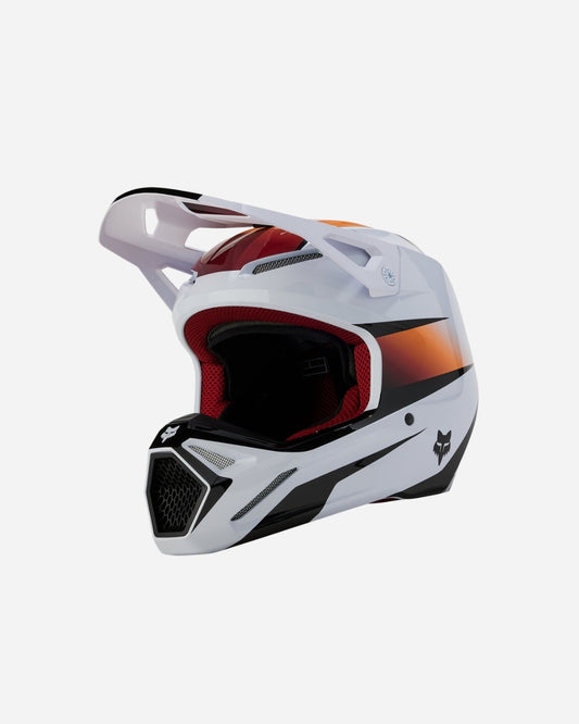 Casque Fox Racing V1 Flora - Blanc/Noir