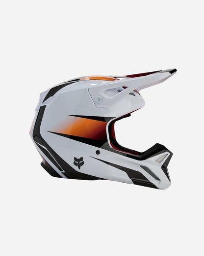 Casque Fox Racing V1 Flora - Blanc/Noir
