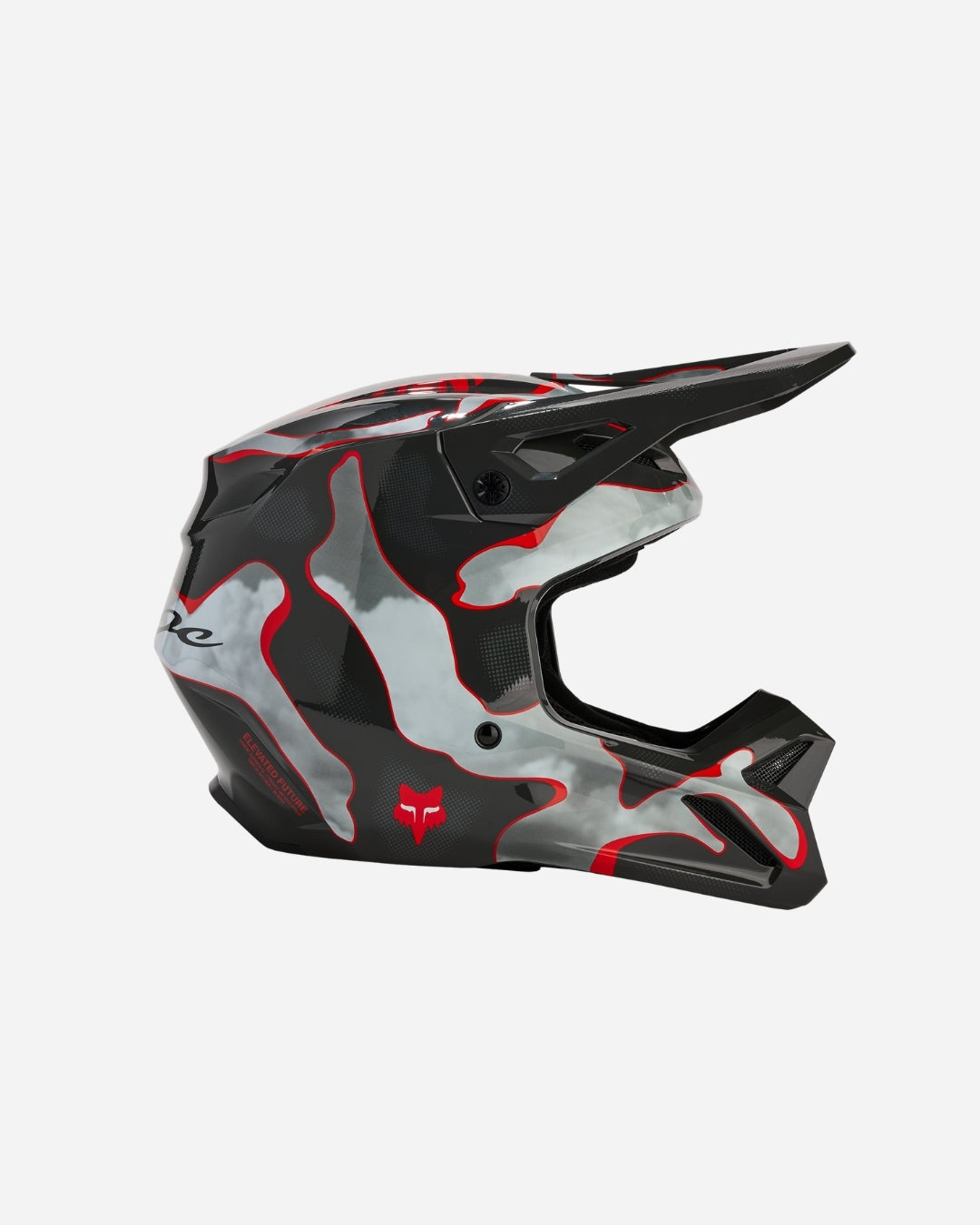 Casque Fox Racing V1 Atlas - Gris/Rouge