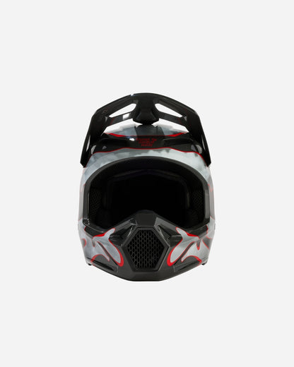 Casque enfant Fox Racing V1 Atlas - Gris/Rouge