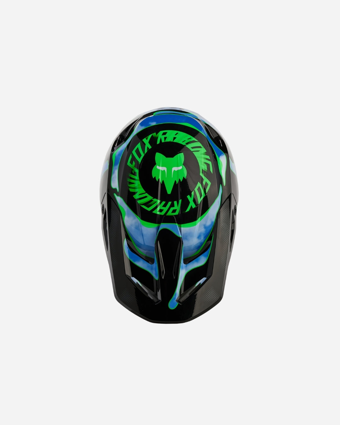 Casque enfant Fox Racing V1 Atlas - Noir/Vert