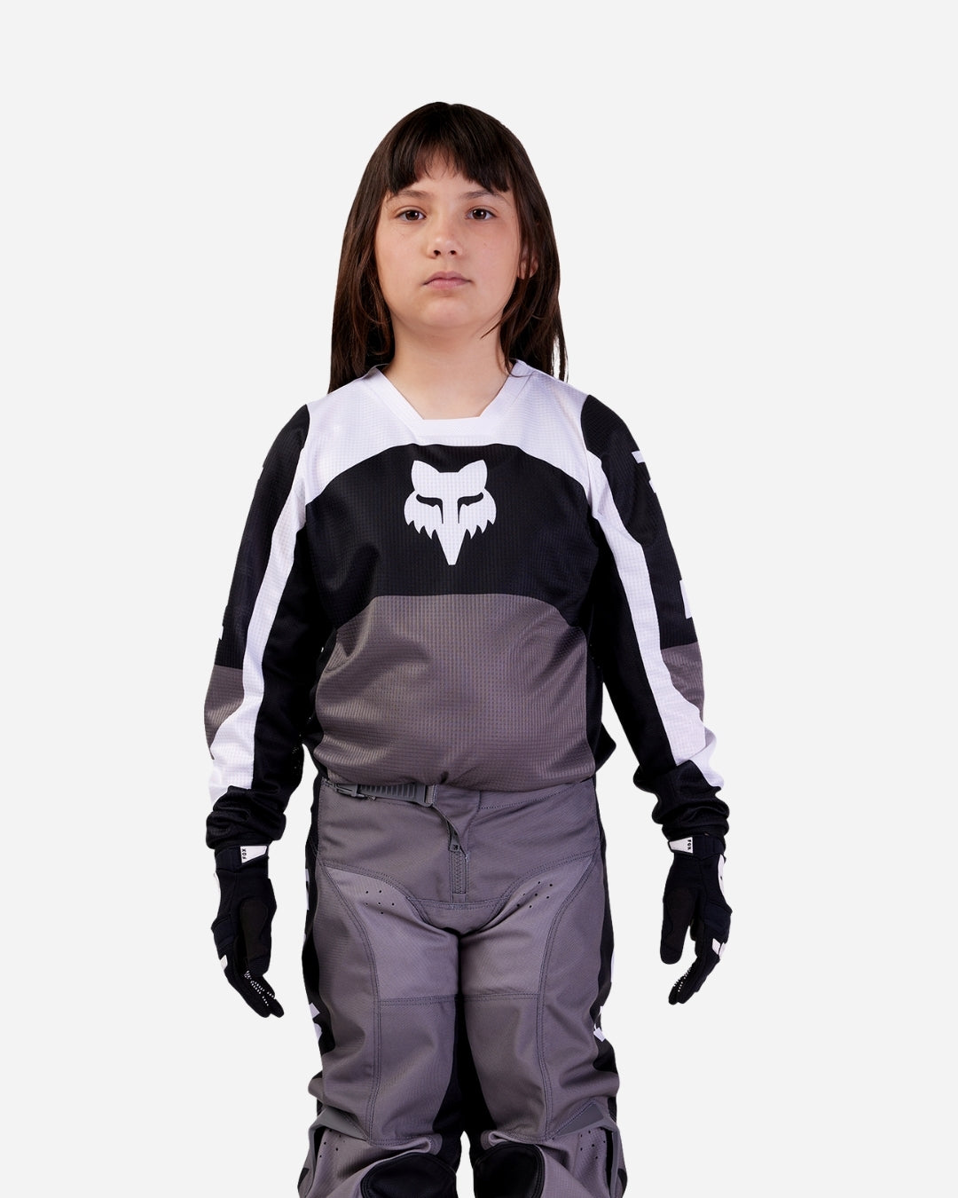 Maillot enfant Fox Racing 180 Nitro - Noir/Gris