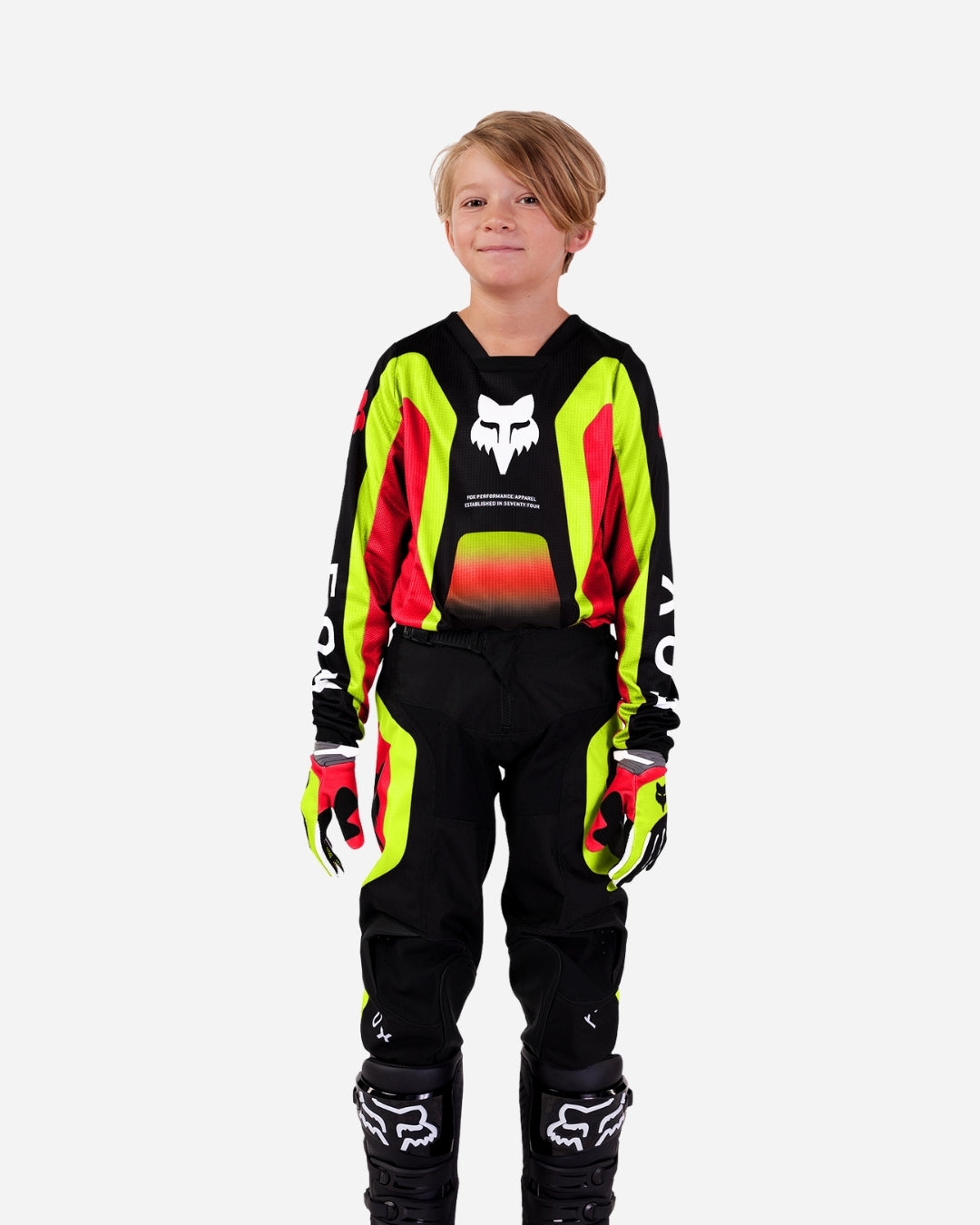 Maillot enfant Fox Racing 180 Ballast - Noir/Rouge