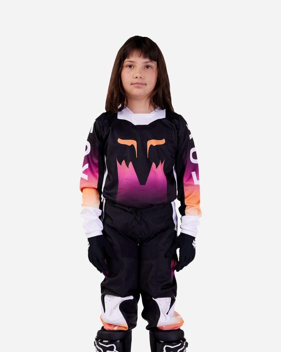Maillot enfant Fox Racing 180 Flora - Noir