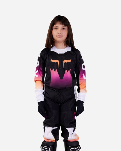 Maillot enfant Fox Racing 180 Flora - Noir