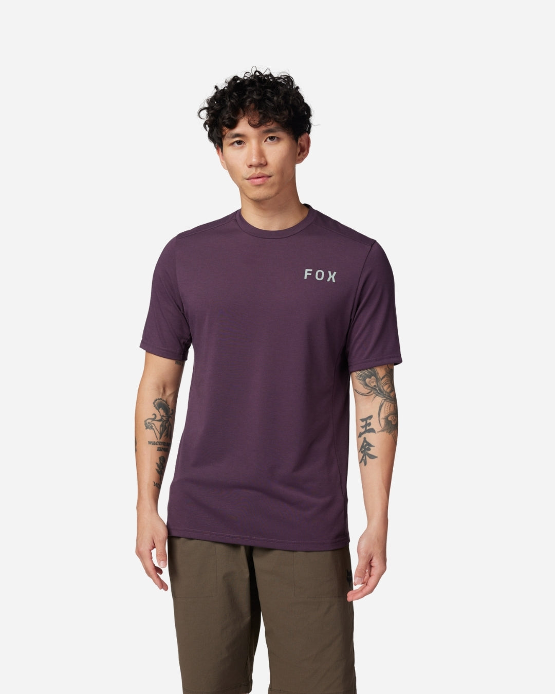 Fox Racing Ranger Drirelease Alyn Short Sleeve Jersey - Dark Purple