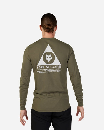 Maillot manches longues Fox Racing Ranger Drirelease Tred Midweight - Vert