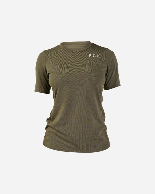 Maillot manches courtes femme Fox Racing Ranger Alyn Drirelease - Vert