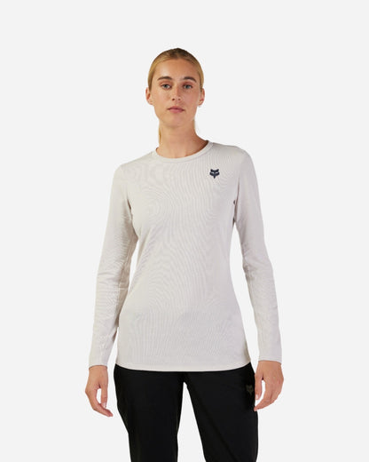 Maillot manches longues femme Fox Racing Ranger Drirelease Midweight - Blanc