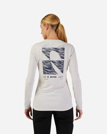 Maillot manches longues femme Fox Racing Ranger Drirelease Midweight - Blanc