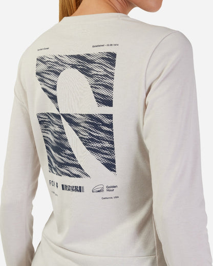 Maillot manches longues femme Fox Racing Ranger Drirelease Midweight - Blanc