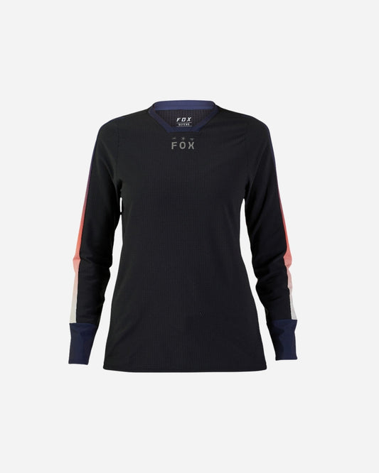 Maillot manches longues femme Fox Racing Defend Thermal - Lunar Black