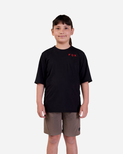 Maillot manches courtes enfant Fox Racing Ranger Drirelease - Noir