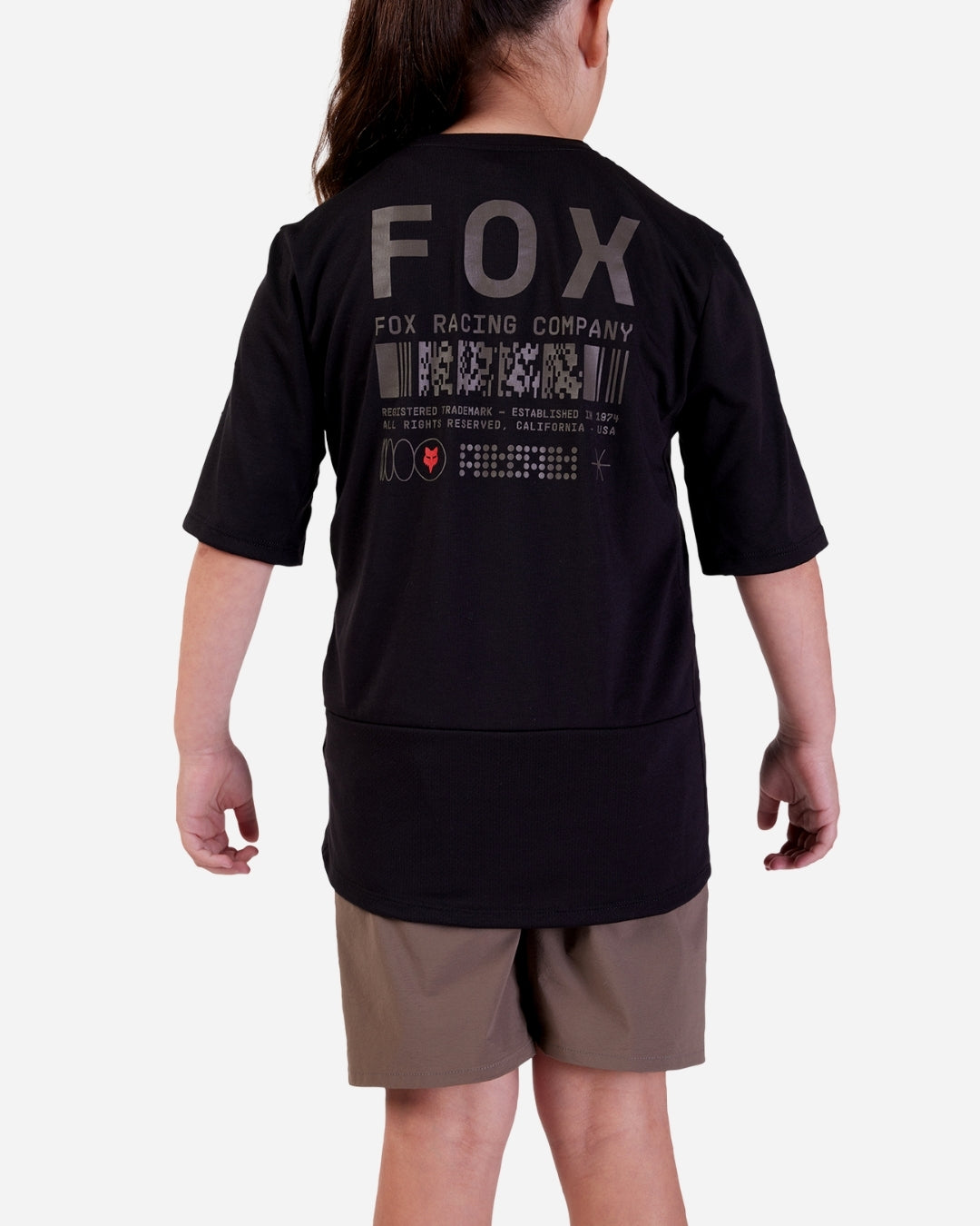 Maillot manches courtes enfant Fox Racing Ranger Drirelease - Noir