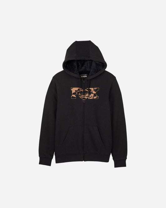 Sweat à capuche zippé Sherpa Fox Racing Cienega Sasquatch - Noir