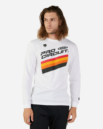 Fox Racing Pro Circuit Langarmshirt – Weiß