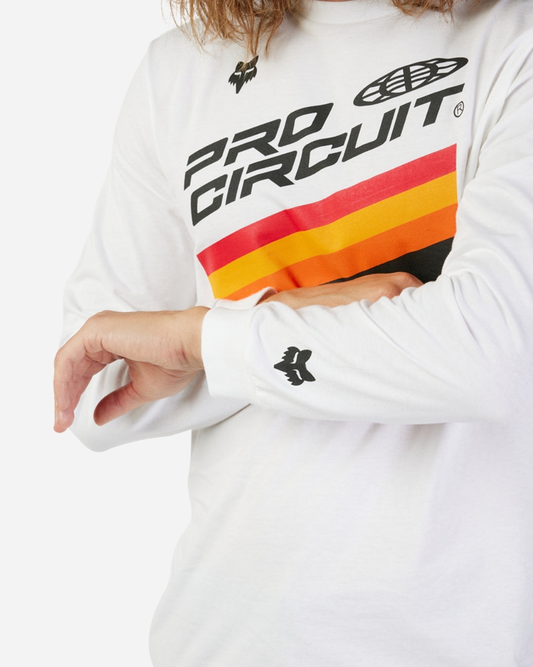Fox Racing Pro Circuit Langarmshirt – Weiß