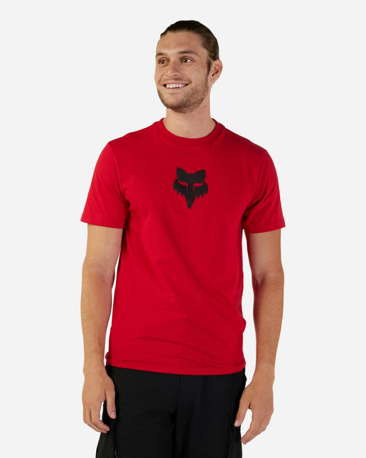 Fox Racing Fox Head Kurzarm-T-Shirt – Flammenrot