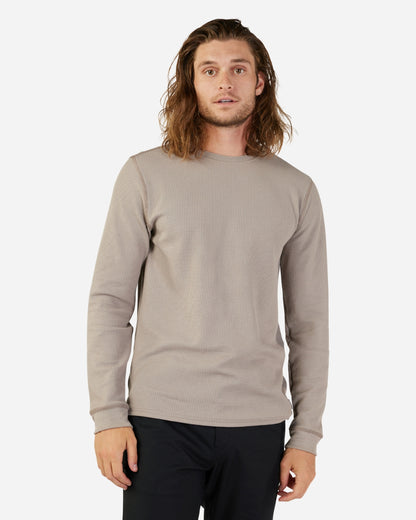 Fox Racing Level Up Long Sleeve Thermal Sweatshirt - Taupe