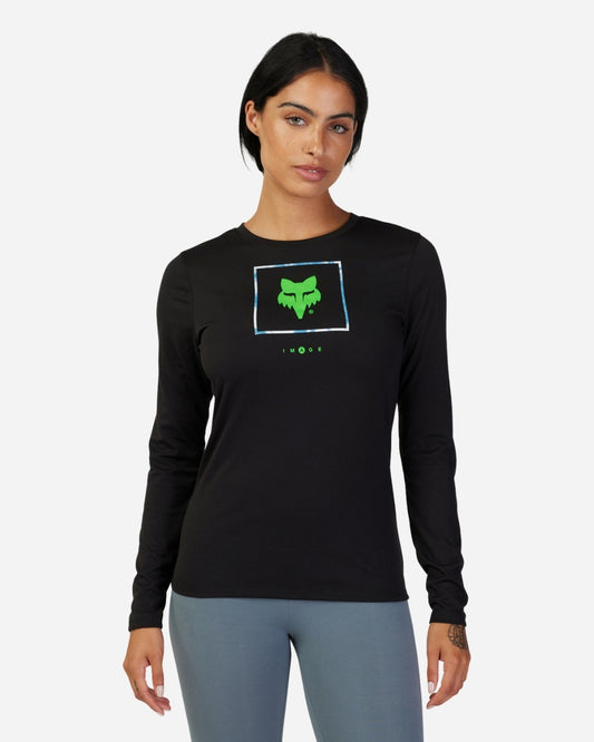 T-shirt technique Femme Fox Racing Atlas manches longues - Noir