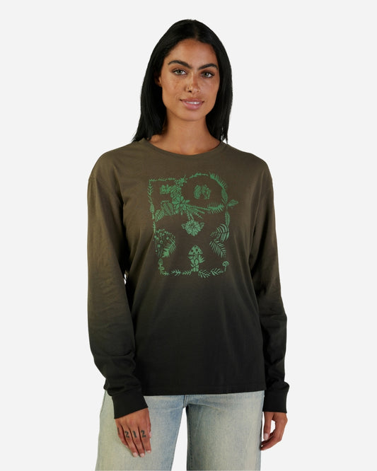 T-shirt Femme Fox Racing Sensory manches longues - Vert