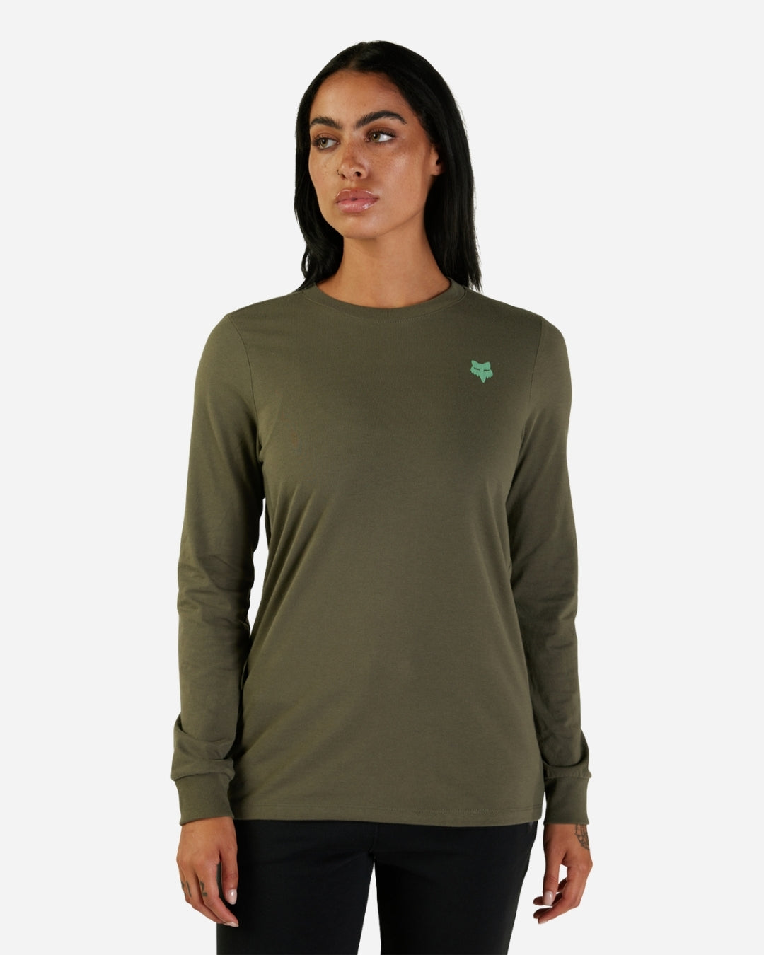 Maglietta a maniche lunghe Fox Racing Faded Out da donna - Verde