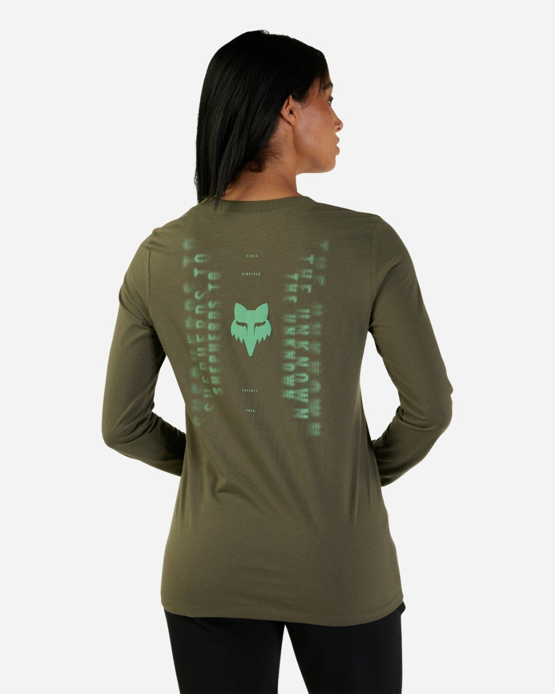 Maglietta a maniche lunghe Fox Racing Faded Out da donna - Verde